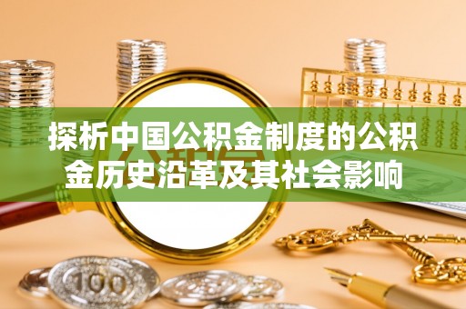 盐津探析中国公积金制度的公积金历史沿革及其社会影响