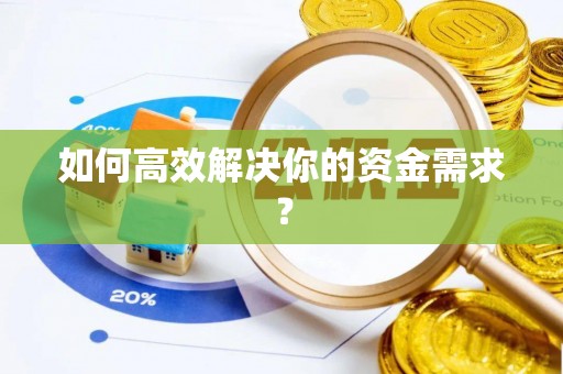 盐津如何高效解决你的资金需求？