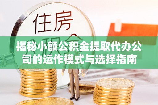 盐津揭秘小额公积金提取代办公司的运作模式与选择指南