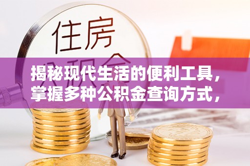 盐津揭秘现代生活的便利工具，掌握多种公积金查询方式，让财富管理更轻松