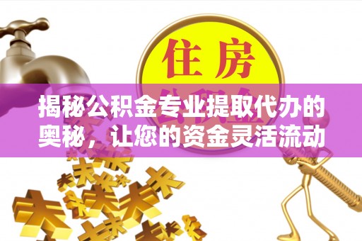 盐津揭秘公积金专业提取代办的奥秘，让您的资金灵活流动