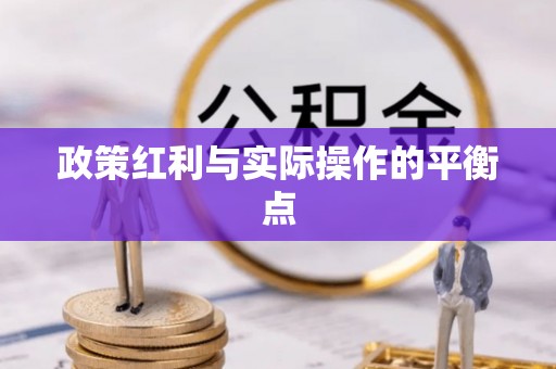 盐津政策红利与实际操作的平衡点