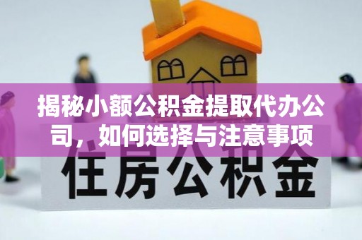 盐津揭秘小额公积金提取代办公司，如何选择与注意事项