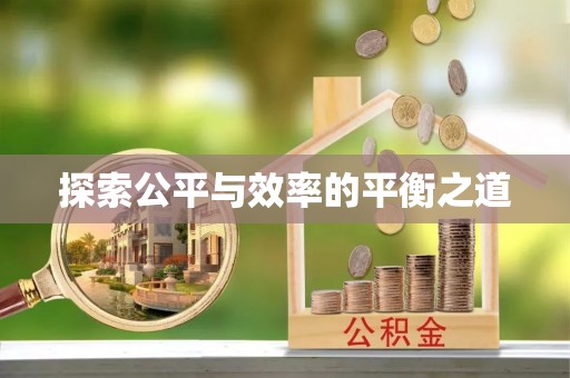 盐津探索公平与效率的平衡之道