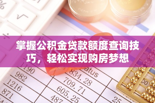 盐津掌握公积金贷款额度查询技巧，轻松实现购房梦想